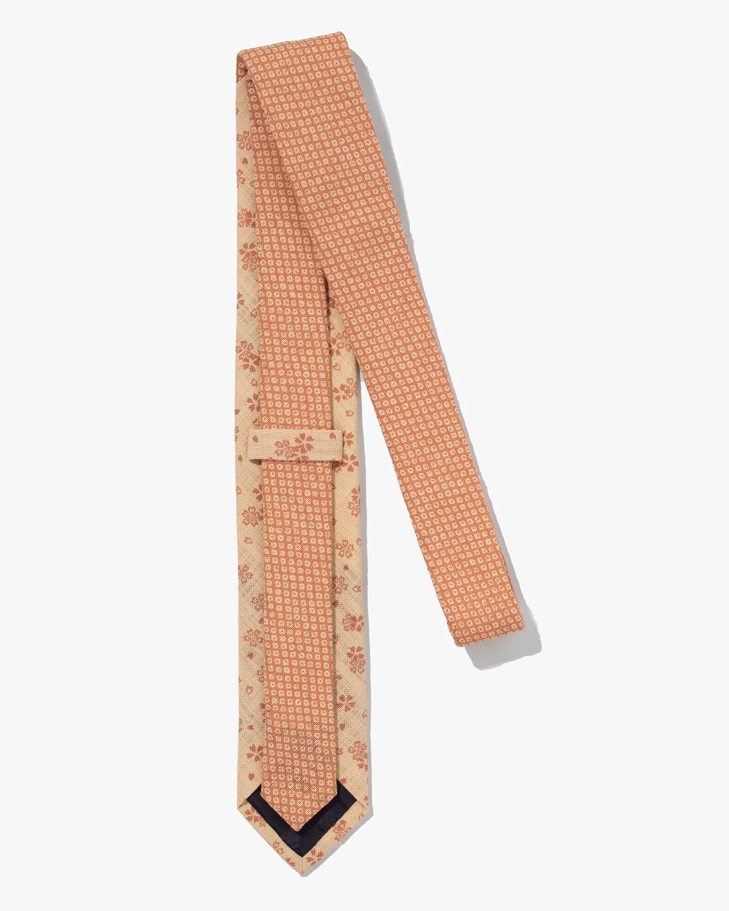 Kiriko Original Tie, Two Tone, Coral Shibori and Sakura sold by Kiriko product image thumbnail 4