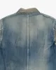 Japanese Repro Denim Jacket, Fundamental Agreement, Distressing and Patched Pockets - M sold by Kiriko