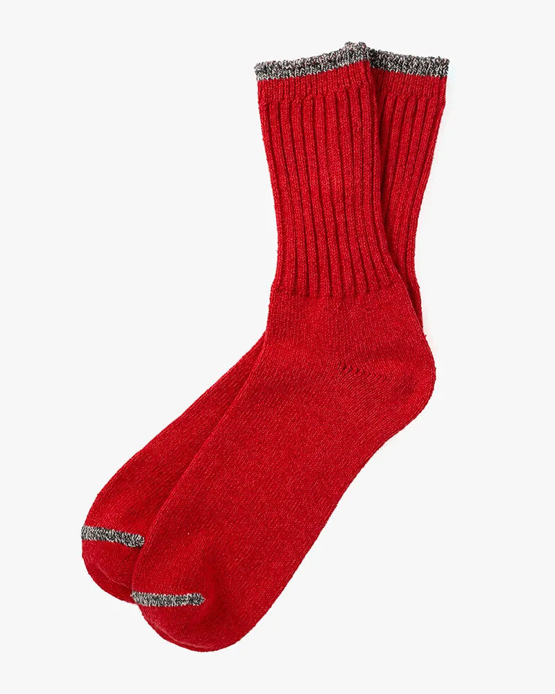 Knitwin, Crew Socks, Silk Cotton, Boston Red sold by Kiriko product image thumbnail 3