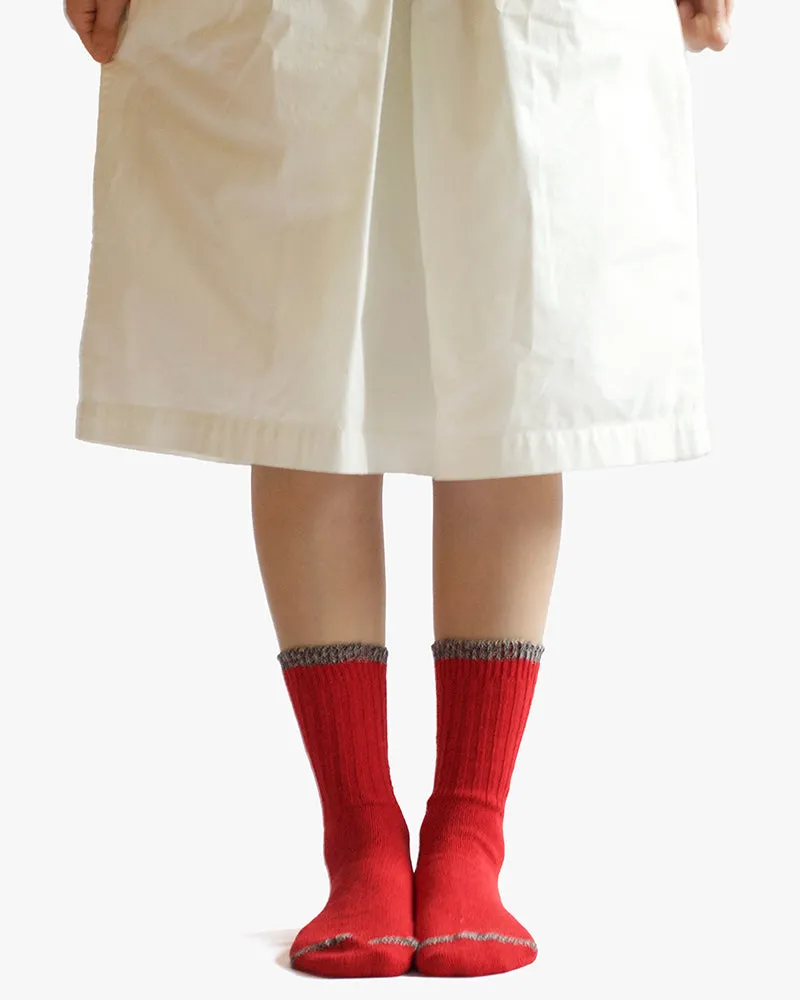 Knitwin, Crew Socks, Silk Cotton, Boston Red sold by Kiriko product image thumbnail 2