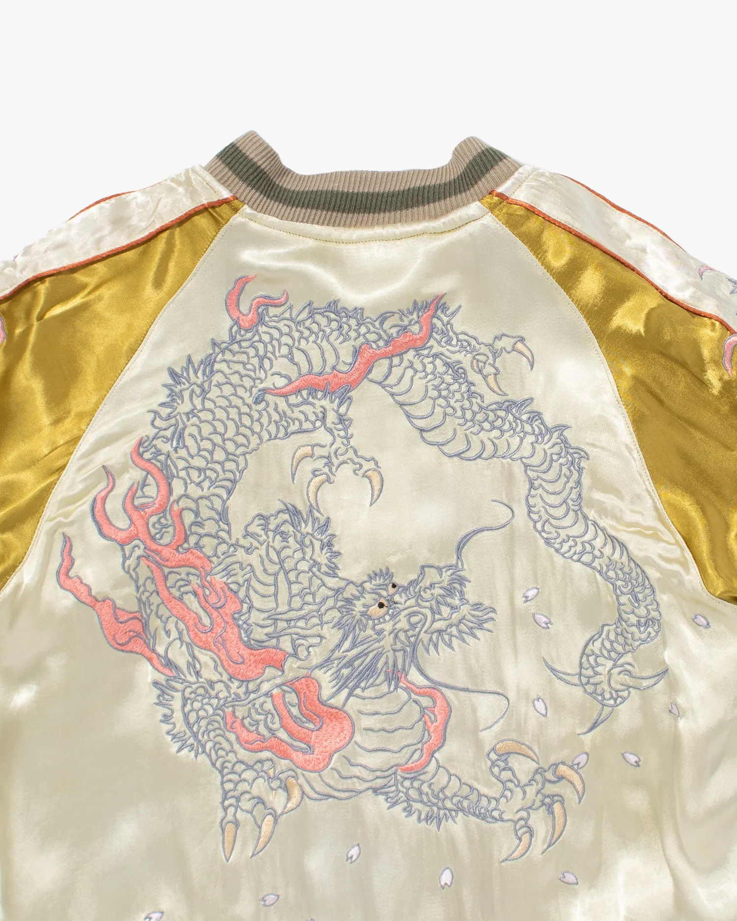 Japanese Repro Souvenir Jacket, Reversible, Gold with Dragon - M sold by Kiriko product image thumbnail 4