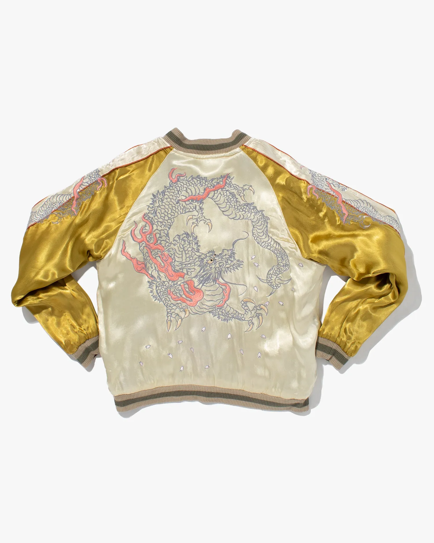 Japanese Repro Souvenir Jacket, Reversible, Gold with Dragon - M sold by Kiriko product image thumbnail 2