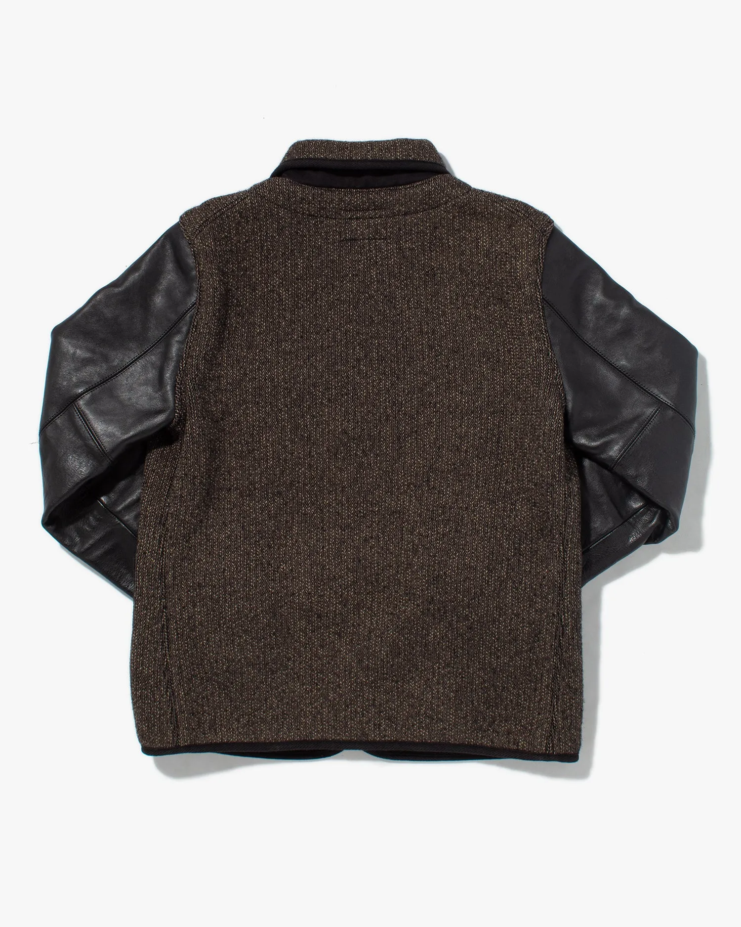 Japanese Repro Jacket, Cootie Productions, Knit with Leather Sleeves - S sold by Kiriko product image thumbnail 3