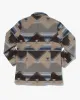Japanese Repro Winter Jacket, Naval, Gray with Brown, Tan, White, Blue - M sold by Kiriko