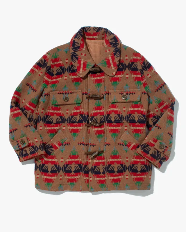 US Vintage Winter Jacket, Pina Kuus, Multi Color Geometric Designs - M sold by Kiriko