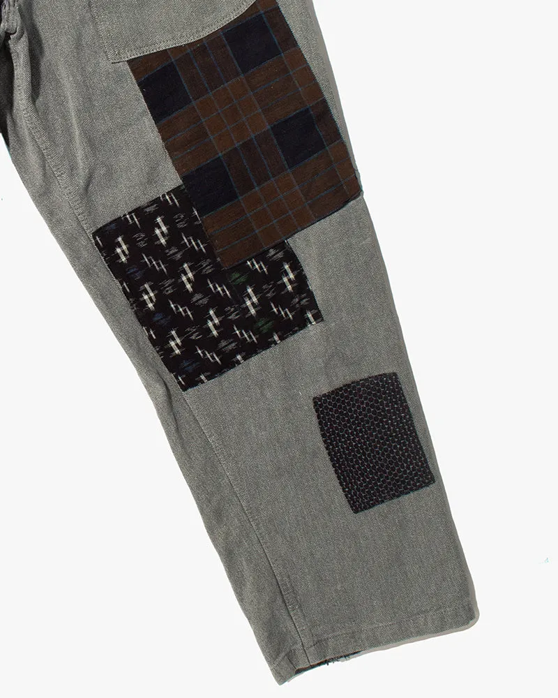 Kiriko Custom Denim Jeans, Patched Swiss Army Military Pants, Indigo Patches with Sashiko - 37 sold by Kiriko product image thumbnail 5