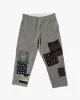 Kiriko Custom Denim Jeans, Patched Swiss Army Military Pants, Indigo Patches with Sashiko - 37 sold by Kiriko