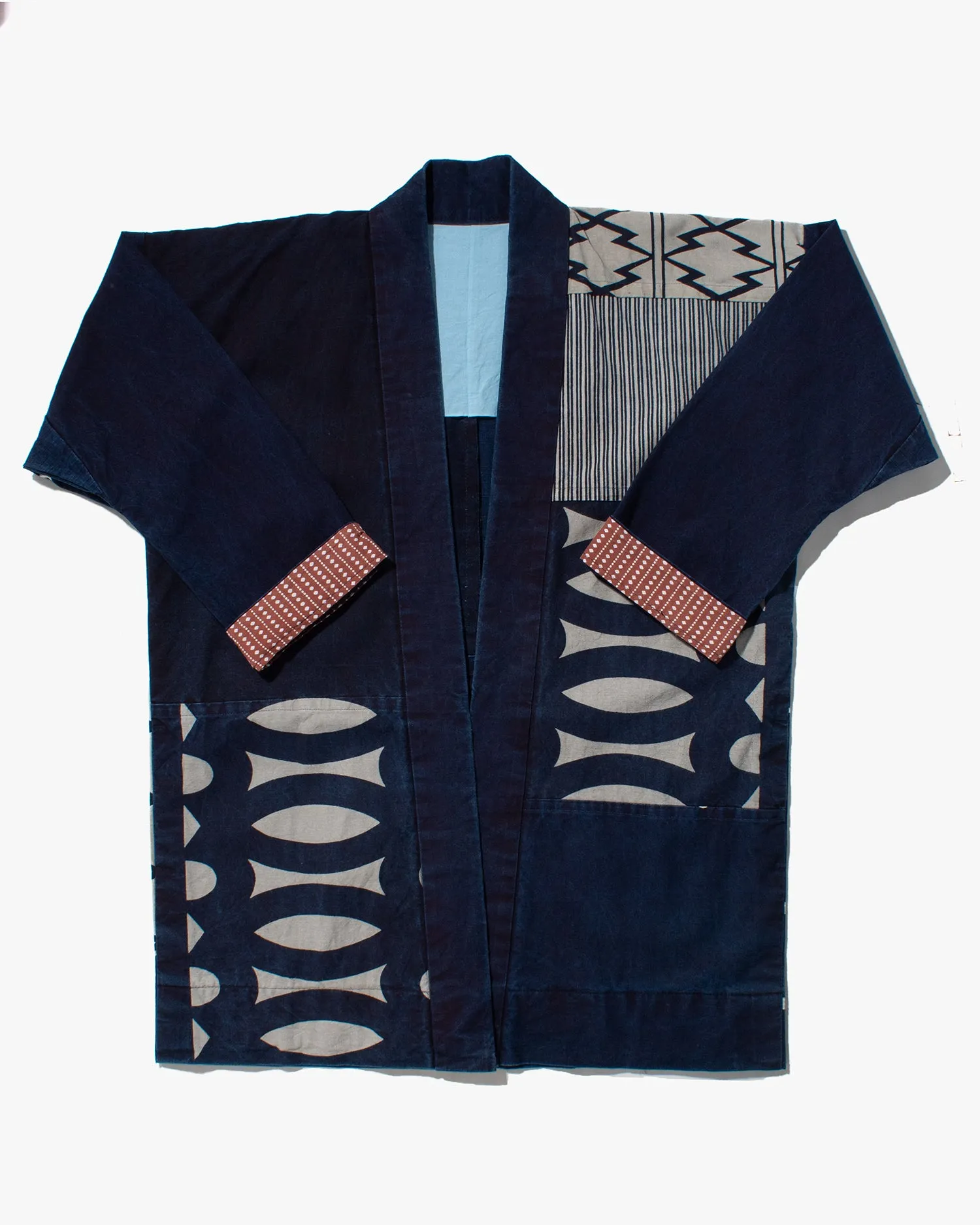 Modern Happi Jacket, Aizawa X Kiriko, Noragi Style Sleeves, #17 sold by Kiriko product image thumbnail 2