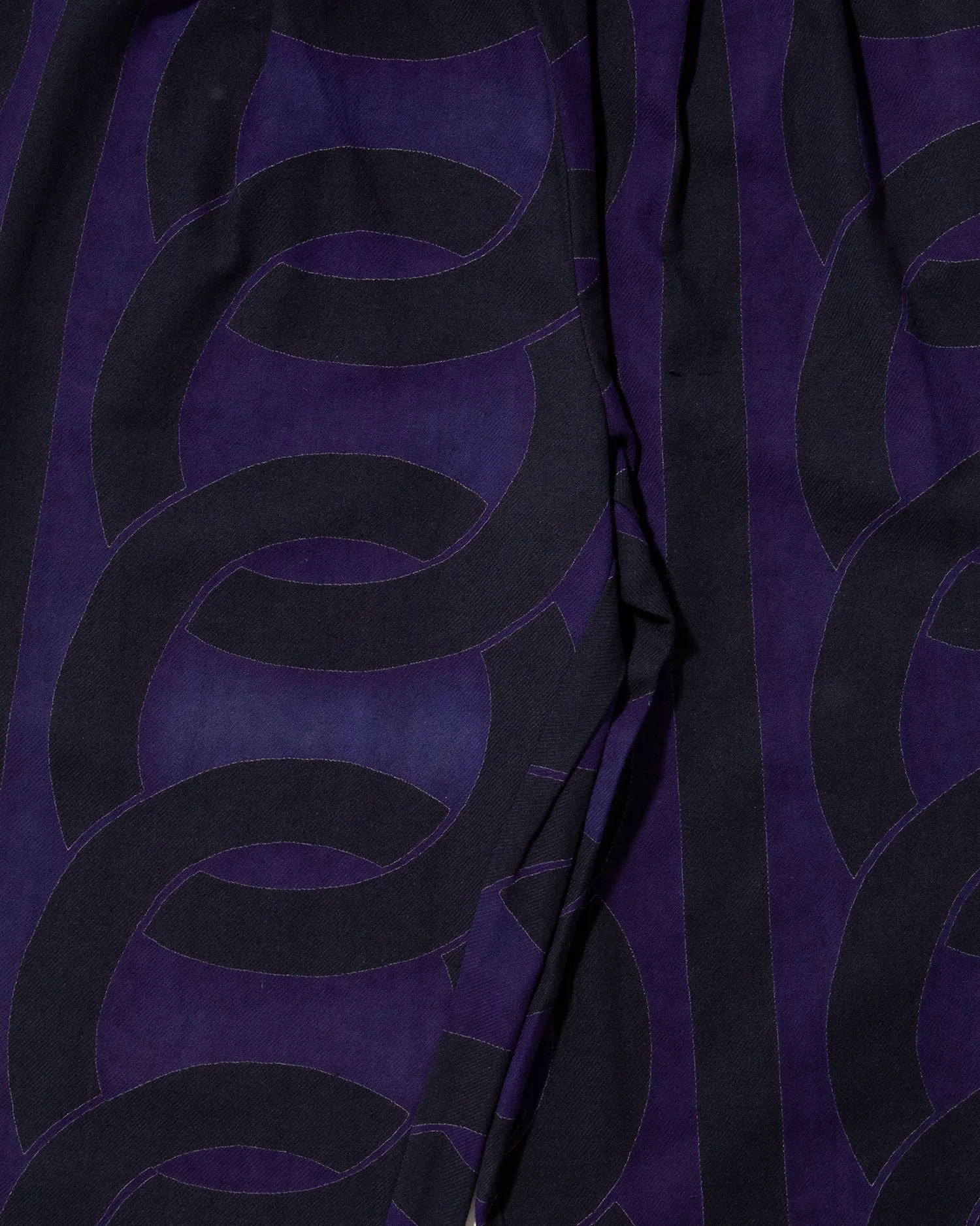 Wa-Modern Drawstring Pants, Purple and Black Watsunagi sold by Kiriko product image thumbnail 5