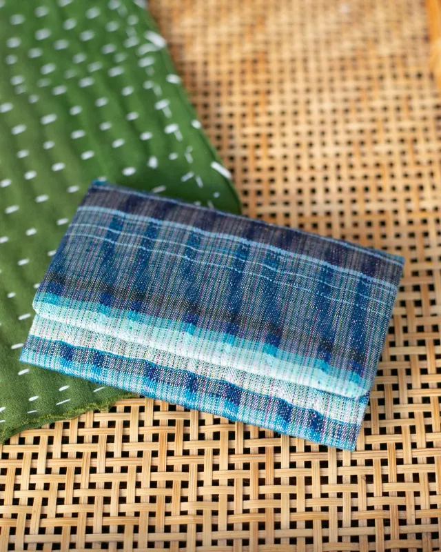 Card Holder, Nitta Textile Arts Inc., Woven, Blue sold by Kiriko