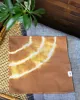 Japanese Handkerchief, Brown and White Tie Dye sold by Kiriko