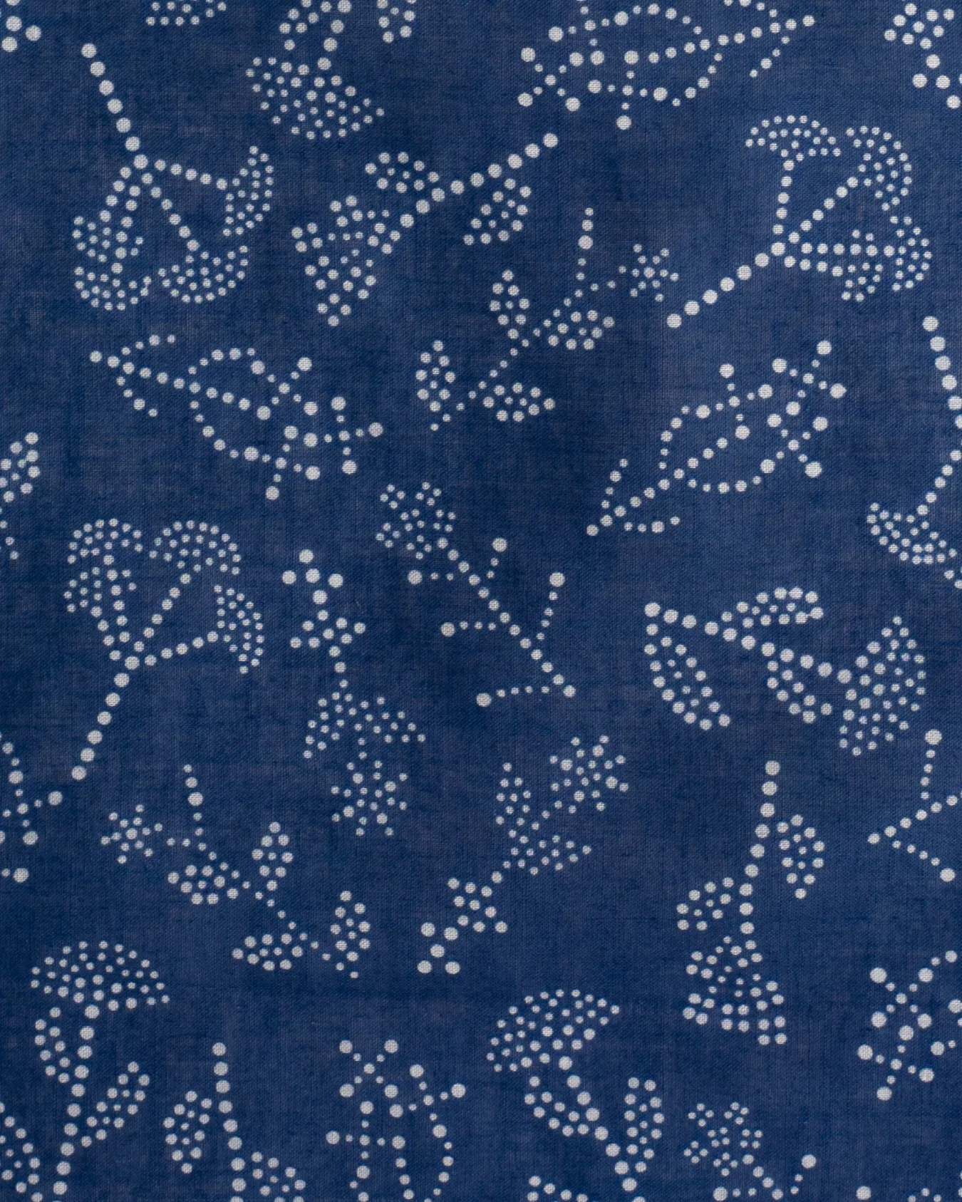 Aizawa Lightweight Indigo Bandana, Dotted Floral sold by Kiriko product image thumbnail 2