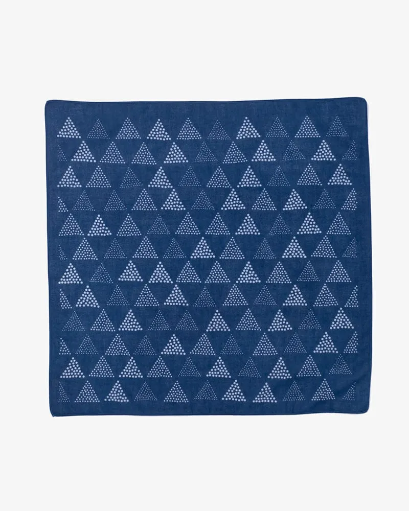 Aizawa Lightweight Indigo Bandana, Uroko Dots sold by Kiriko product image thumbnail 2