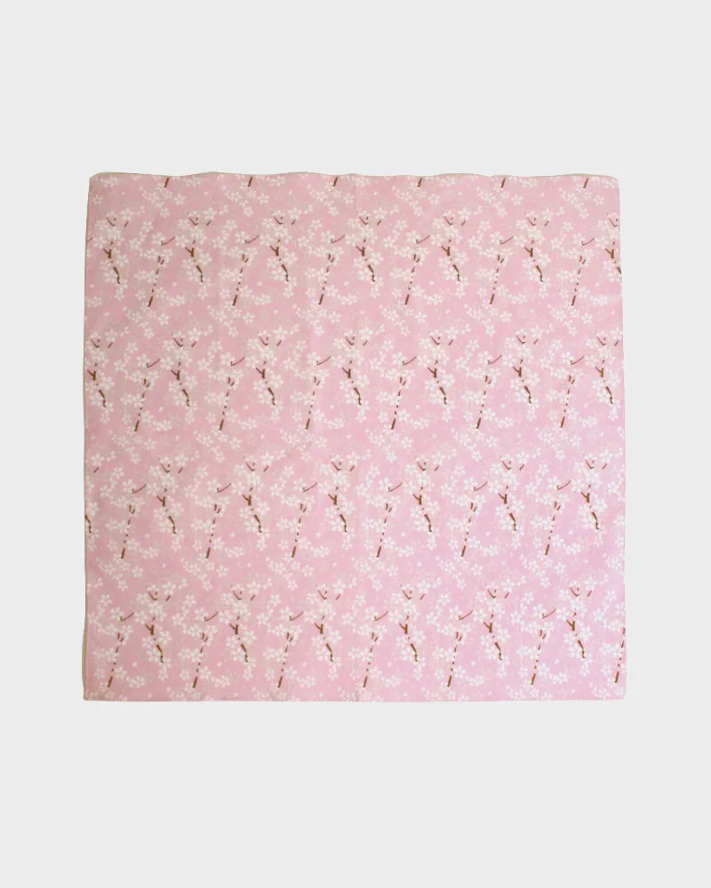 Japanese Handkerchief, Tenasen, Cherry Blossoms Pink with White Sakura sold by Kiriko product image thumbnail 2