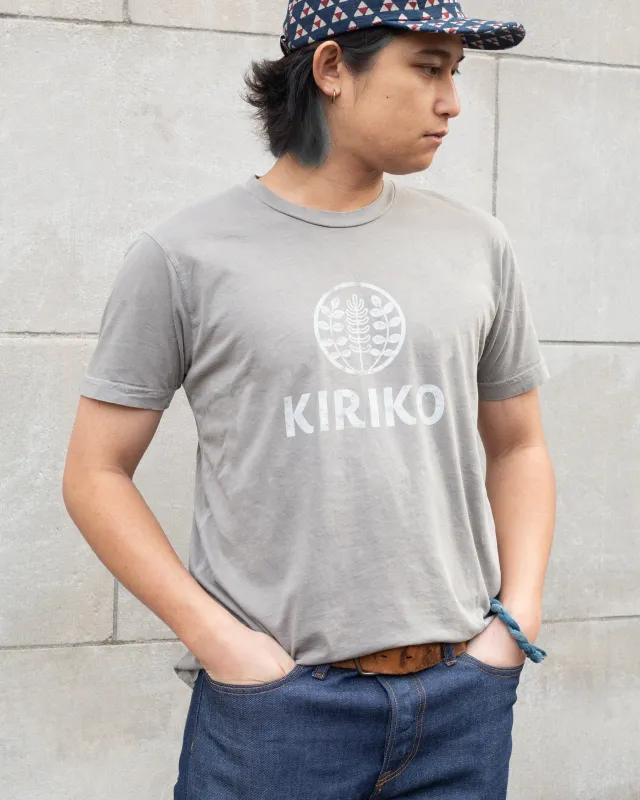 Kiriko Original Tee, 6oz Cotton, Printed Logo, Charcoal Grey sold by Kiriko