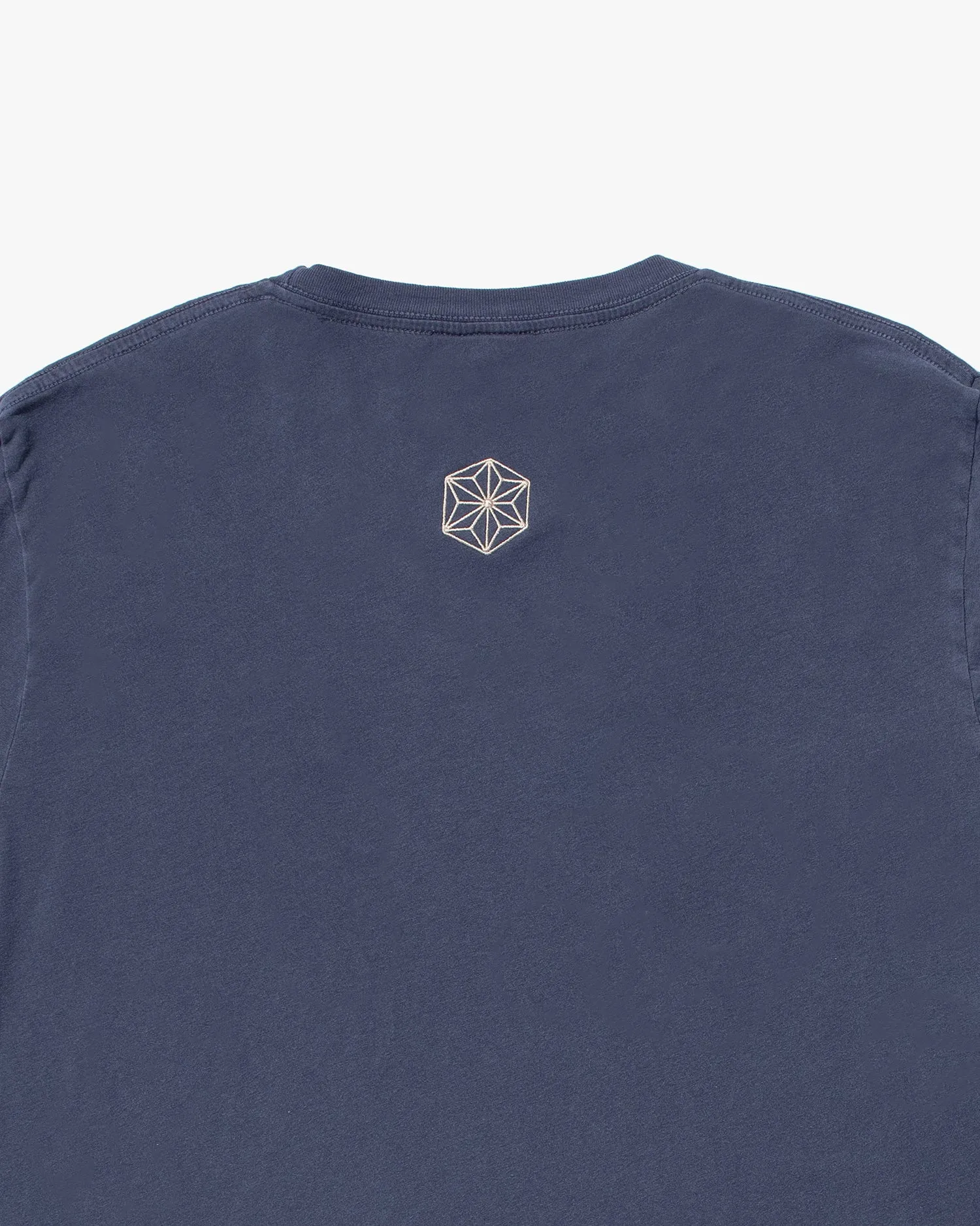 Kiriko Original Tee, 6oz Cotton, Printed Kuma, Semamori Embroidery, Navy sold by Kiriko product image thumbnail 4