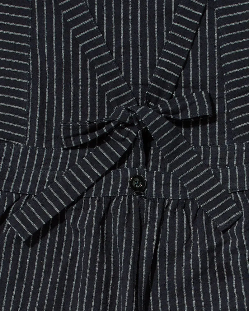 Bisque Femme Folia Gather Apron - Navy and White Stripe sold by Kiriko product image thumbnail 5