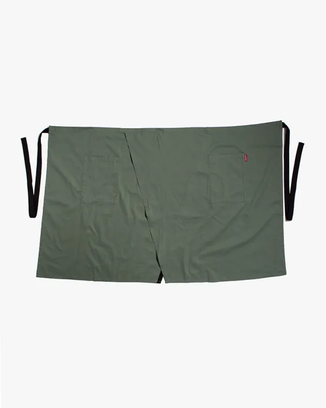 Bisque Whimsy Waist Wrap Apron - Sage sold by Kiriko