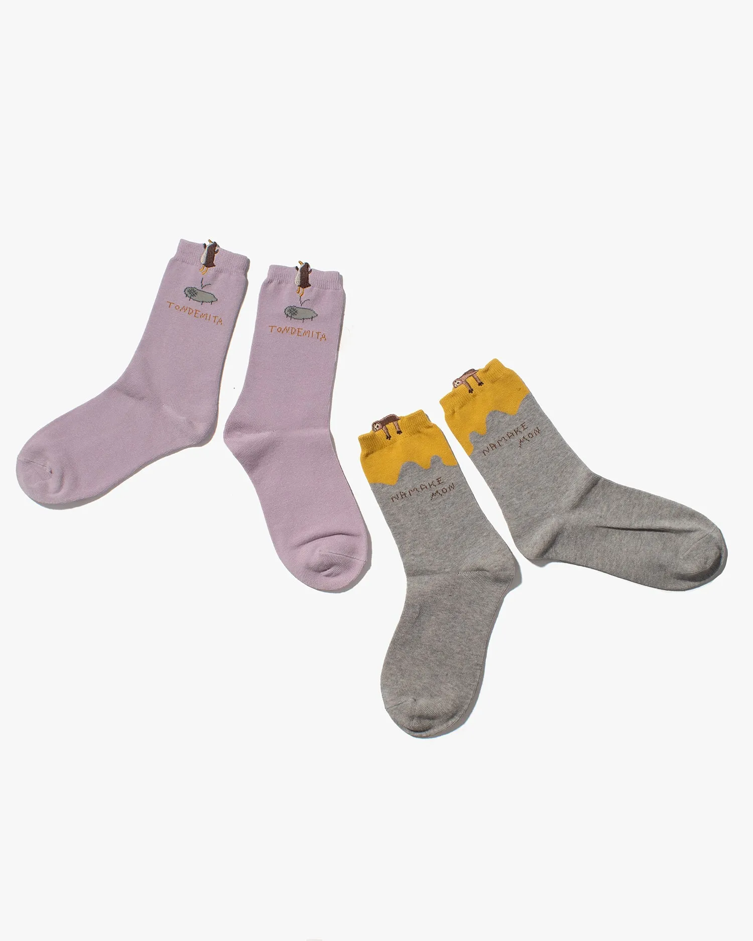 Socks, Bisque, CDF Etendue, Set of Two Pairs, Penguin and Sloth sold by Kiriko product image thumbnail 2