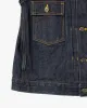 Japanese Repro Type II Trucker Jacket, Headlight, Dark Denim with Yellow Bartacks - L sold by Kiriko