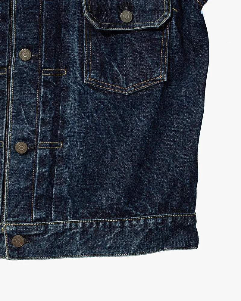 Japanese Repro Type II Trucker Jacket, Sugar Cane & Co, Denim with Fading- L sold by Kiriko product image thumbnail 3
