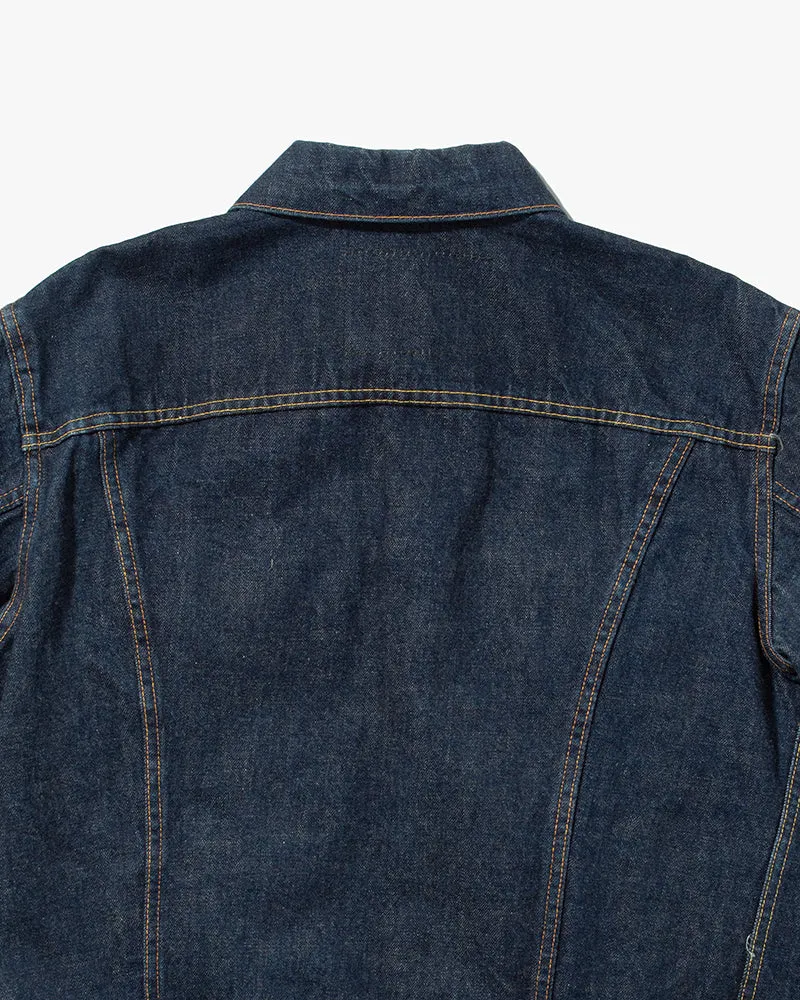 Japanese Repro Type III Trucker Jacket, Sugar Cane & Co, Dark Wash Denim - L sold by Kiriko product image thumbnail 5