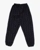 Monpe Pants, Women's, Indigo with Faded Multi Colored Block Shima sold by Kiriko