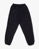 Monpe Pants, Women's, Indigo with Faded Multi Colored Block Shima sold by Kiriko