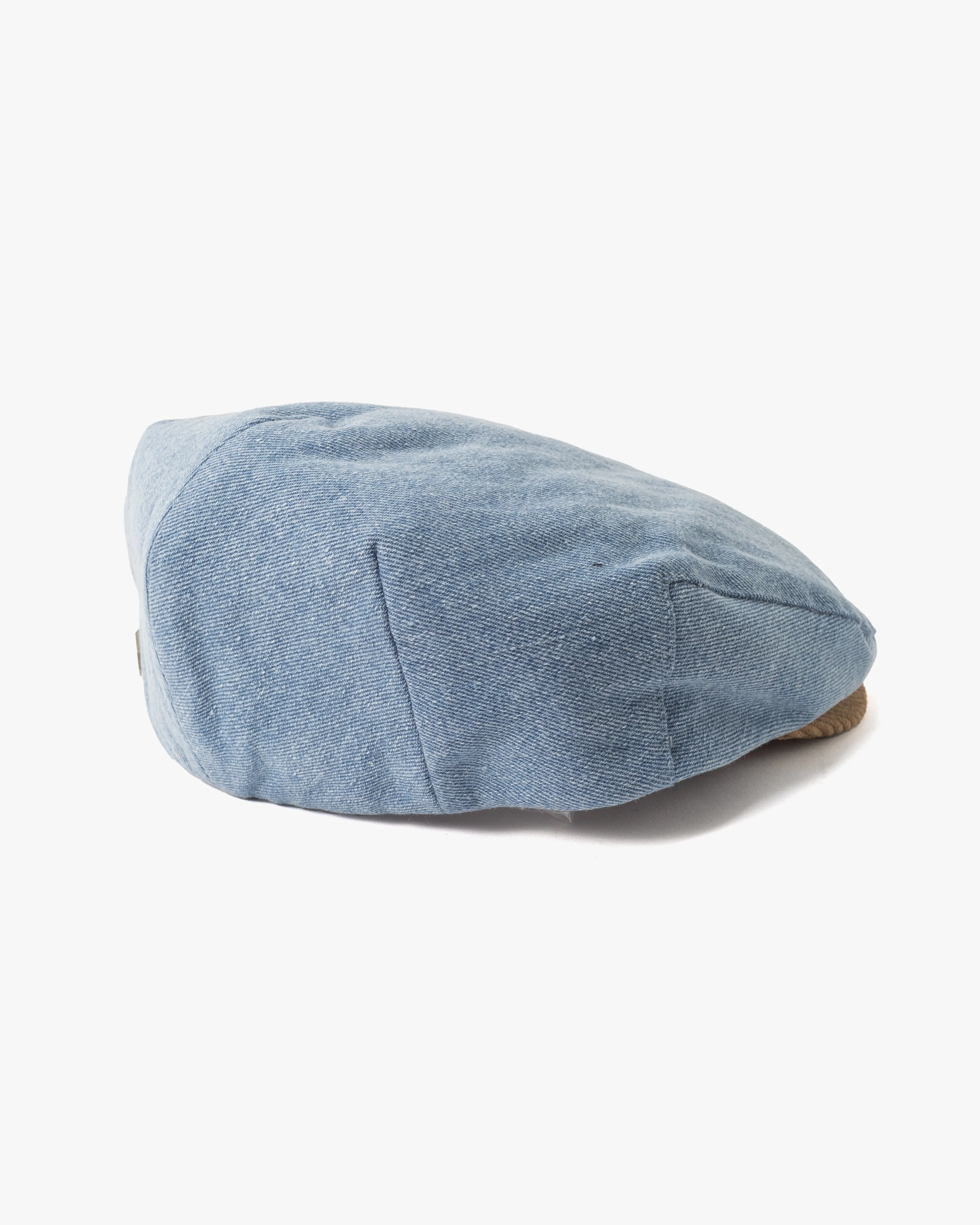 Newsboy Cap, Brixton, Brood, Denim with Corduroy Hooligan Ivy sold by Kiriko product image thumbnail 3