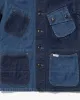 Japanese Repro Chore Coat, Sugarcane, Patchwork Denim - XS sold by Kiriko