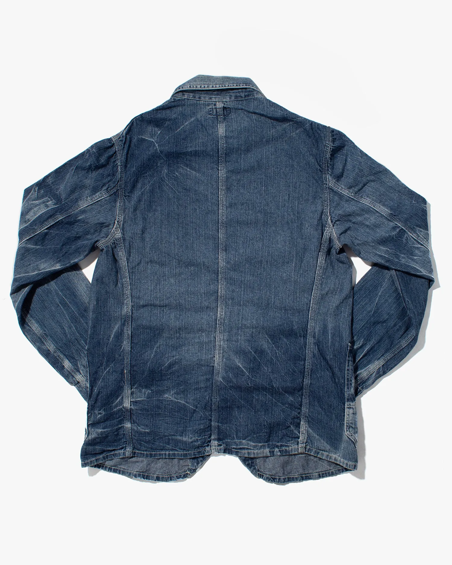 Japanese Repro Denim Chore Coat, Eternal, Acid Wash - M sold by Kiriko product image thumbnail 2