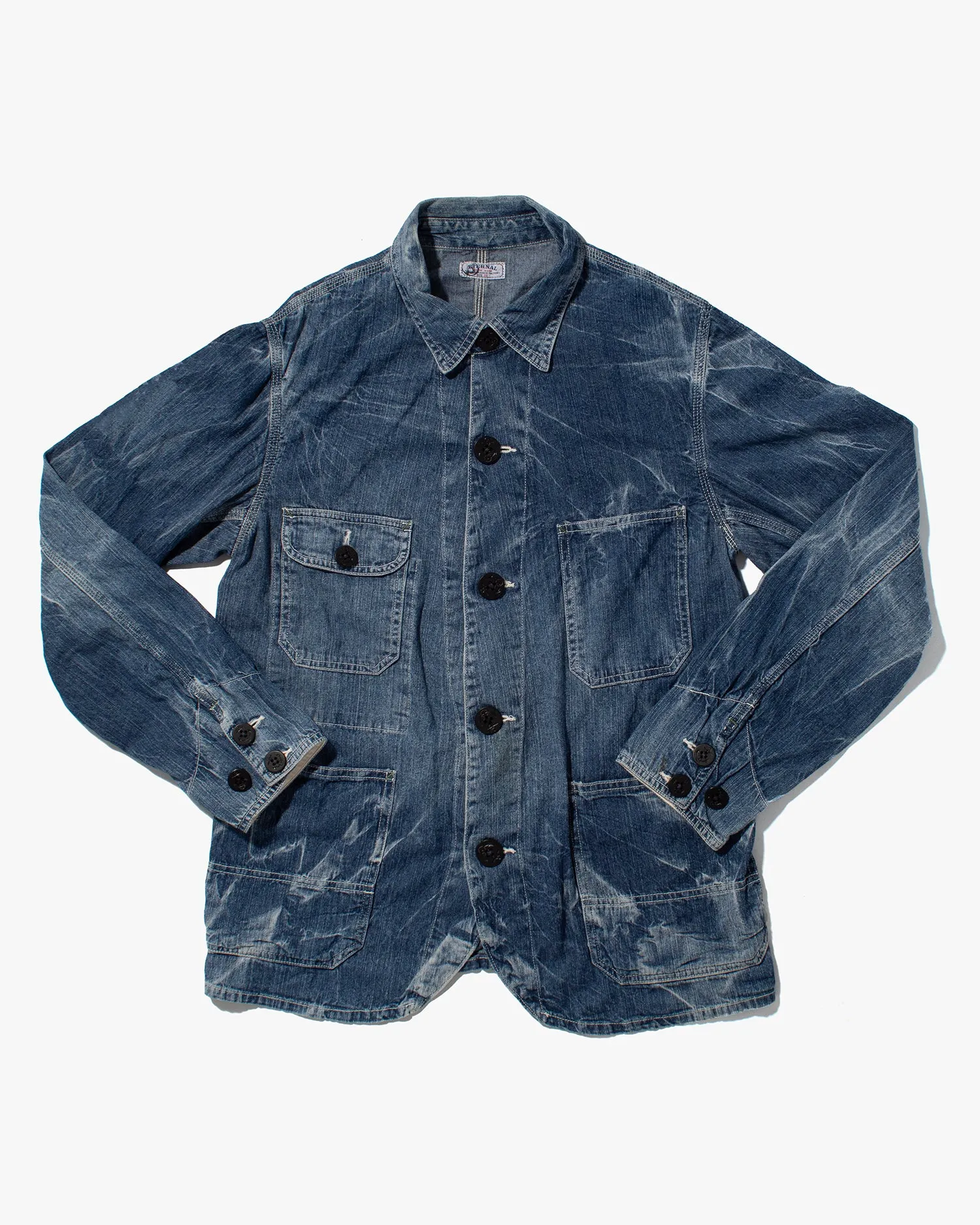 Japanese Repro Denim Chore Coat, Eternal, Acid Wash - M sold by Kiriko