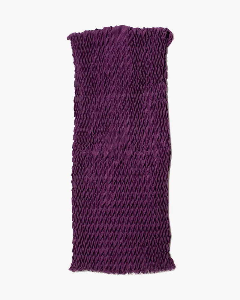 Wa-Modern Scarf, Yagasuri, Bright Purple sold by Kiriko product image thumbnail 2