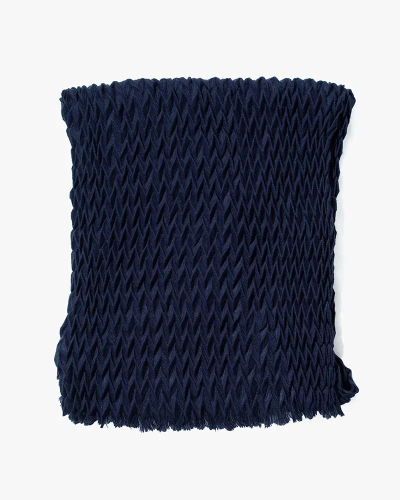 Wa-Modern Scarf, Yagasuri, Indigo sold by Kiriko product image thumbnail 3