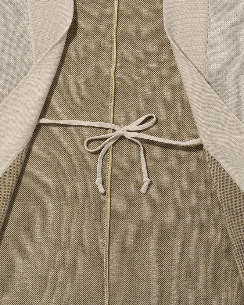 Wa-Modern, Cardigan Haori, Cream with Yellow Ginkgo Leaves sold by Kiriko product image thumbnail 4