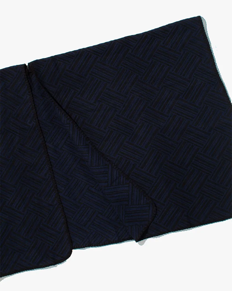 Wa-Modern Poncho, Sankuzushi, Dark Blue and Black sold by Kiriko product image thumbnail 2