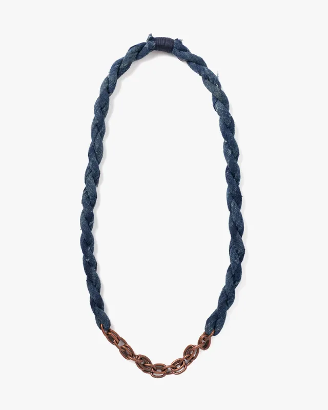 Boet x Kiriko Necklace, Faded Indigo sold by Kiriko