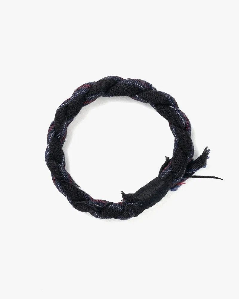 Boet x Kiriko Bracelet, Dark Indigo with Red, White, Blue Shima sold by Kiriko