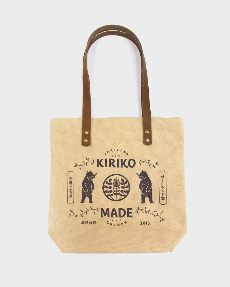 Kiriko Original Tote, Small, Canvas, Natural Bear sold by Kiriko product image thumbnail 2