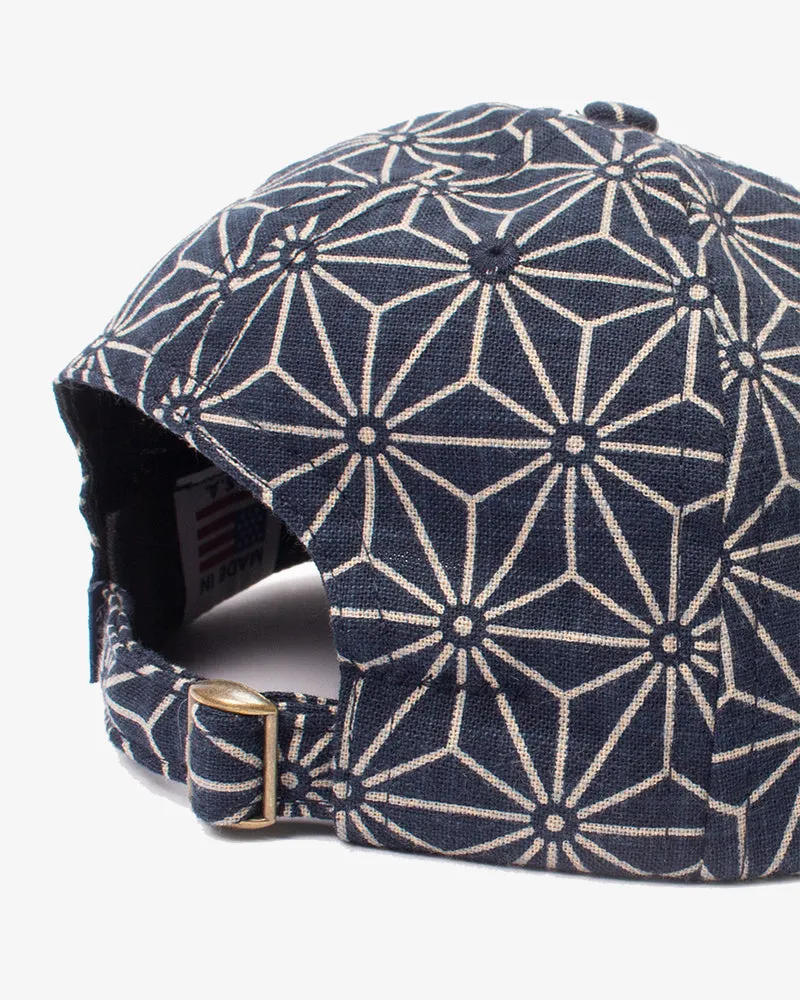 Kiriko Original Cap, 6-Panel, Indigo Asanoha sold by Kiriko product image thumbnail 2