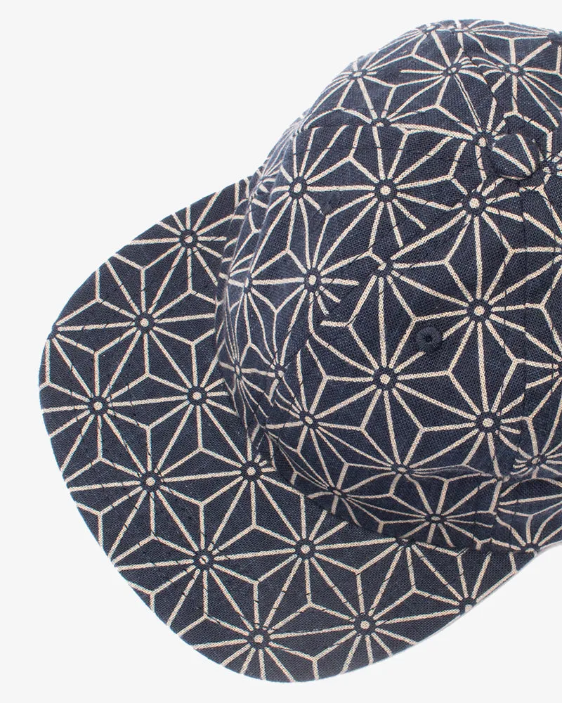Kiriko Original Cap, 6-Panel, Indigo Asanoha sold by Kiriko product image thumbnail 3