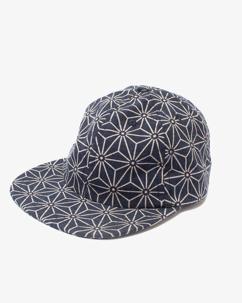 Kiriko Original Cap, 6-Panel, Indigo Asanoha sold by Kiriko