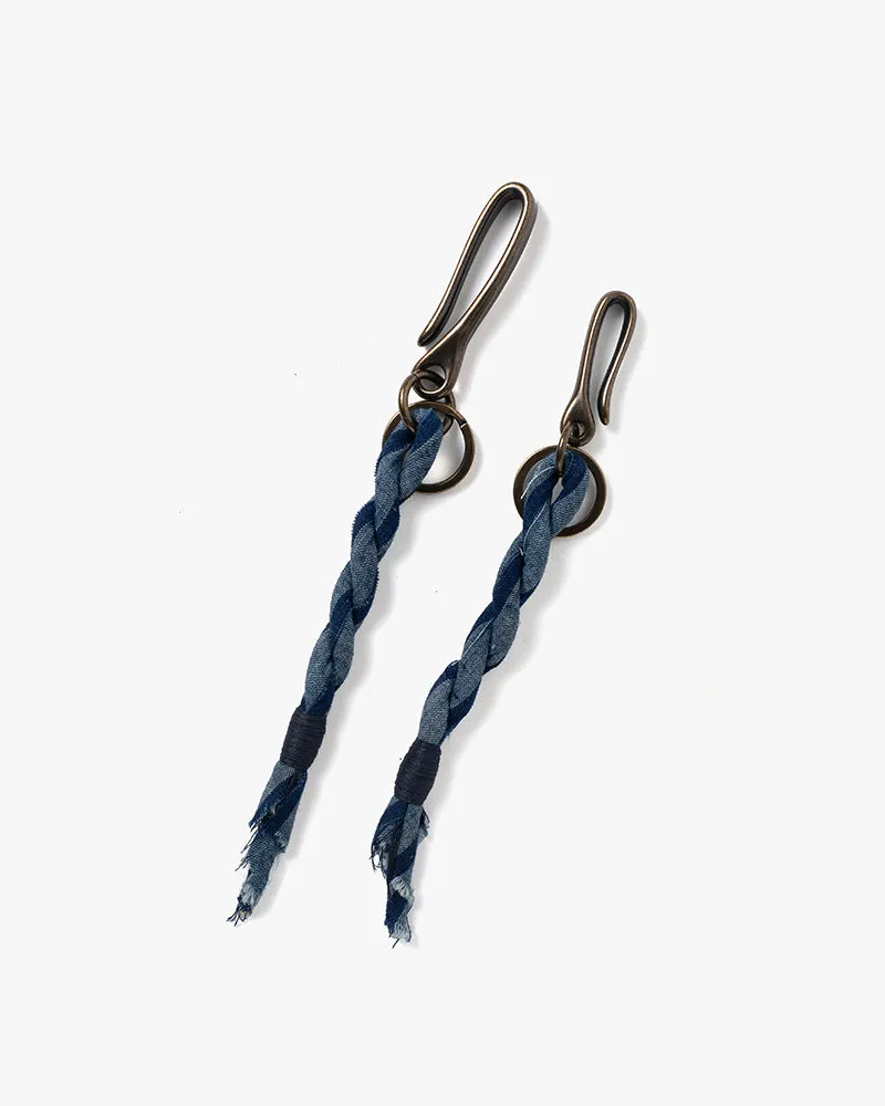 Boet x Kiriko Keychain, Boro, Indigo with White Shima sold by Kiriko product image thumbnail 4