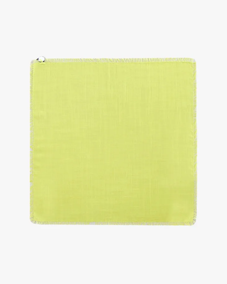 Japanese Handkerchief, Fringed, White Sheep sold by Kiriko product image thumbnail 4