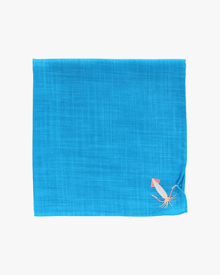 Japanese Handkerchief, Hikkomi, Squid sold by Kiriko product image thumbnail 4
