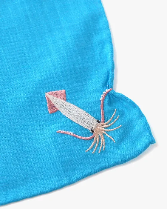 Japanese Handkerchief, Hikkomi, Squid sold by Kiriko product image thumbnail 3