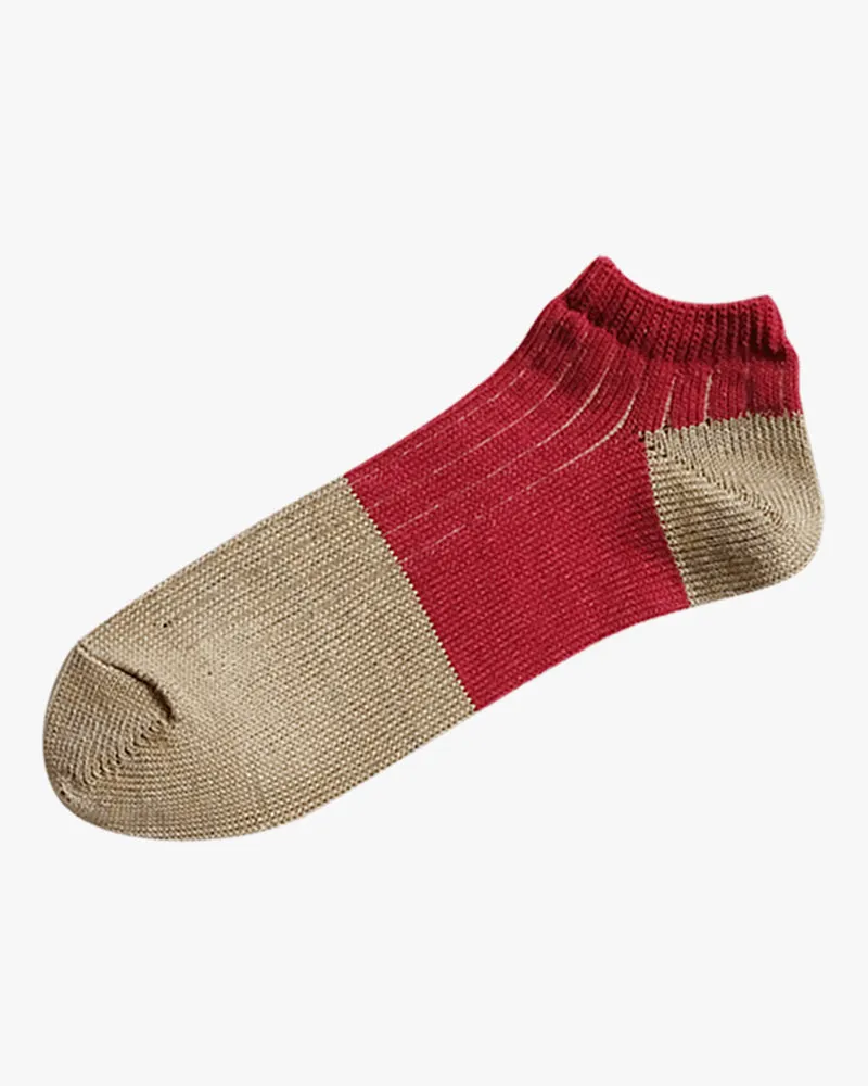 Knitwin, Ankle Socks, Linen and Cotton, Oslo Red sold by Kiriko product image thumbnail 3