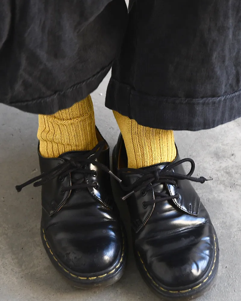 Knitwin, Crew Socks, Linen Ribbed, Praha Canary Yellow sold by Kiriko product image thumbnail 2
