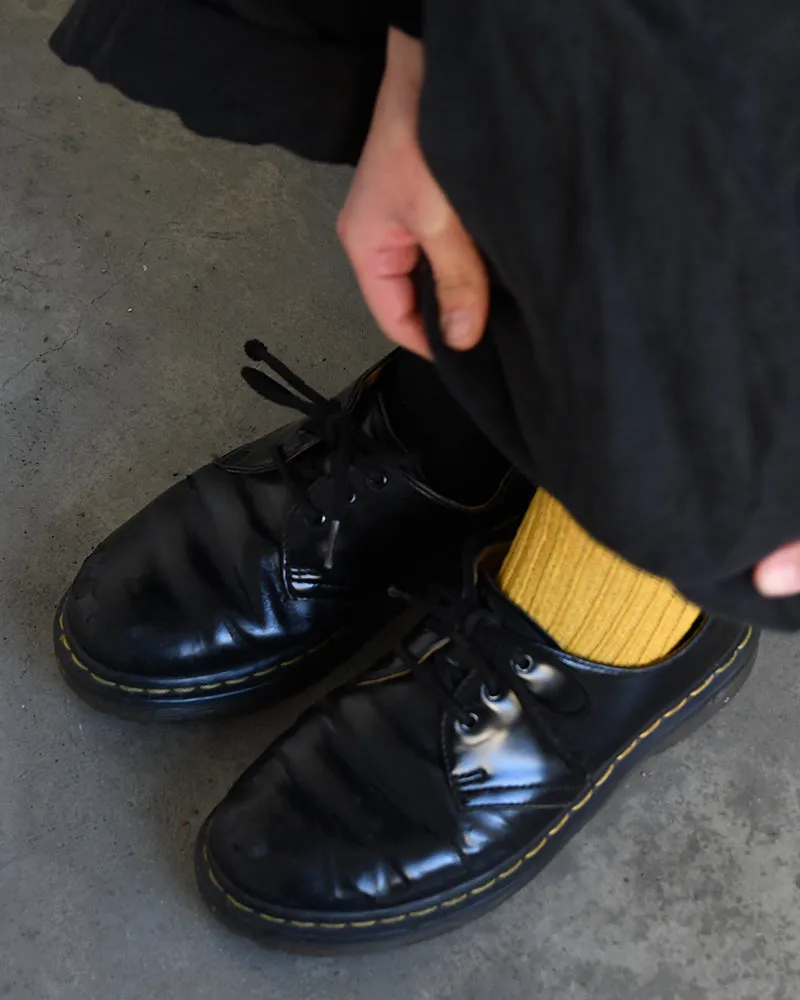 Knitwin, Crew Socks, Linen Ribbed, Praha Canary Yellow sold by Kiriko product image thumbnail 3