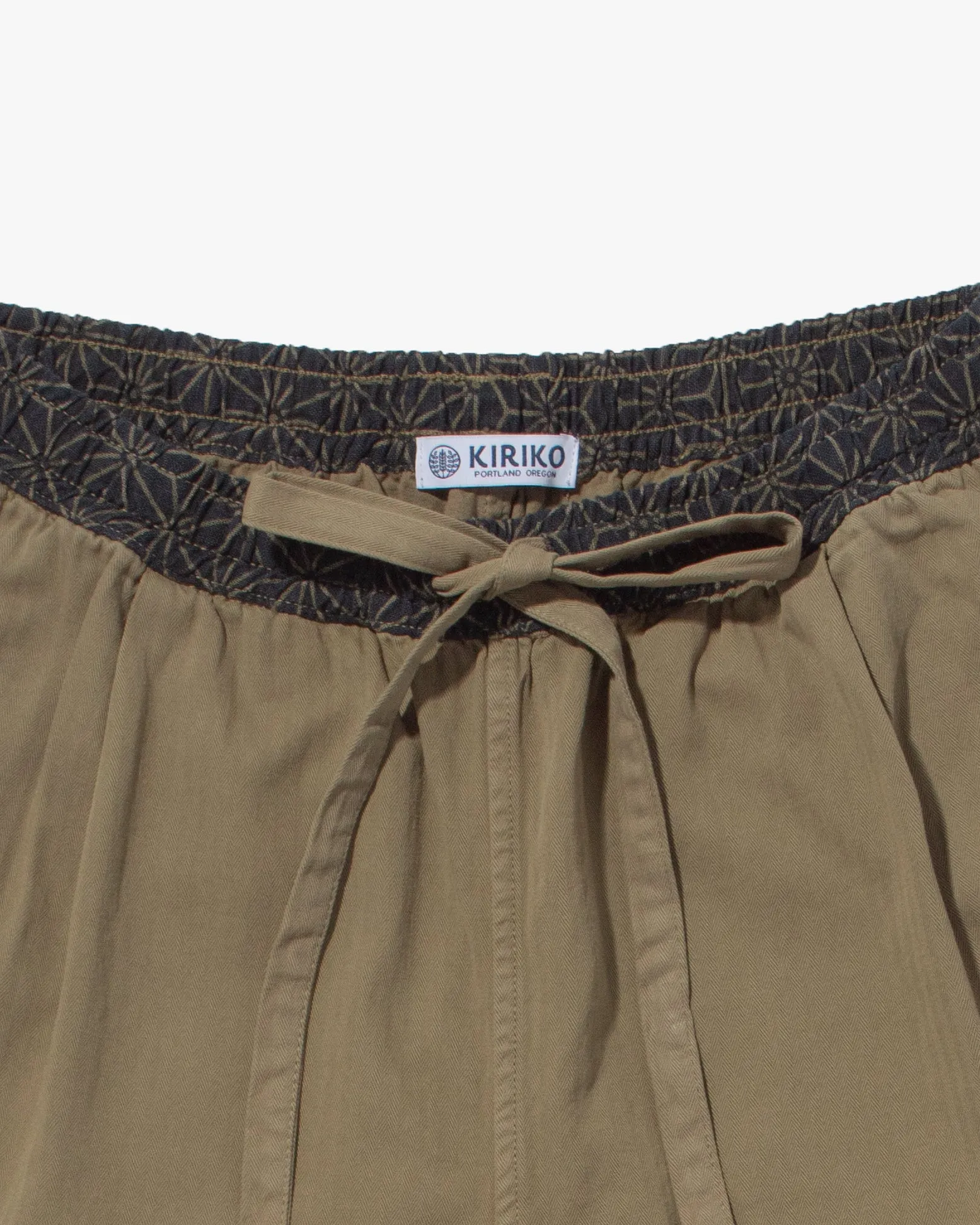 Kiriko Original Pants, Raku, Khaki Asanoha, Cropped sold by Kiriko product image thumbnail 3
